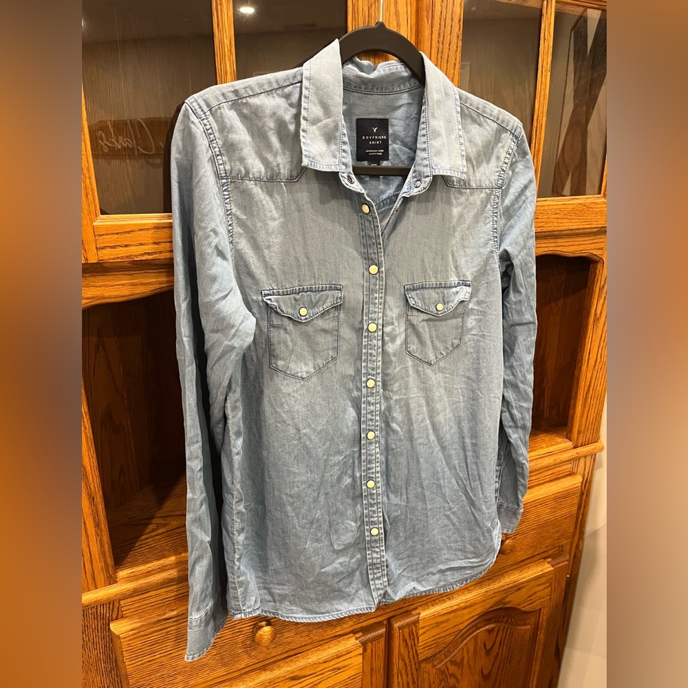 Denim Blouse Shirt